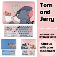 Tom และ Jerry กรณี Macbook Pro Air 13 2020 A2338 M1 A2337 A2289 A2251 A2179 A1932 A1466 Pro 16 A2141 Pro 13 A2159 A1989 Air 11 Retina 12 13 A1502พิมพ์หินอ่อน Hard ป้องกัน