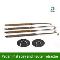 สัตว์เลี้ยงสัตว์ Spaineuter Retractor Cat Canine รังไข่ Palace Retractor Ball Head Flat Head Retractor Spay สัตว์เครื่องมือ