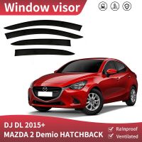 สำหรับ Mazda Dj/dl De/dh กระบังหน้าต่างที่กันสภาพอากาศคิ้วกระจกรถ Se ที่บังแดดหน้ารถยนต์อุปกรณ์ตกแต่งรถยนต์ที่กันสภาพอากาศ