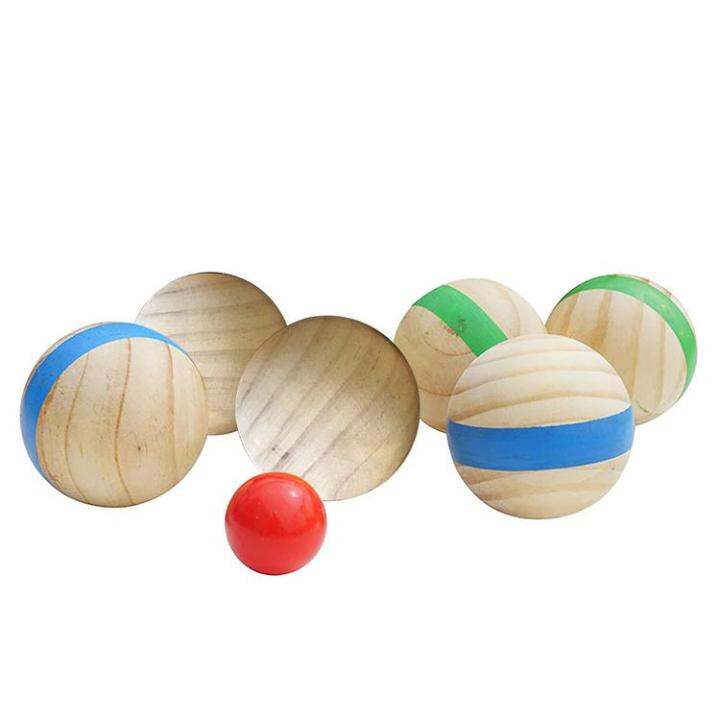 Bocce Balls Wooden Solid Bocce Set Bocce Ball Bocce Pallino Balls