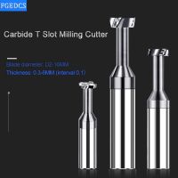 【DT】hot！ Carbide T Slot Milling Cutter Tungsten Alloy Tools Metal Machining 2mm 3mm 4mm 5mm 6mm 8mm Groove Type End Mills