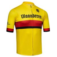 Autumn New Summer Mens FLANDERS Short Sleeve Cycling Jersey Sets Bicycle Clothing Bike Wear