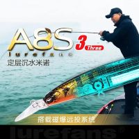 Lurefans Fishing Lure A8s-2 S-3 Wobbler Minnow Length 80mm Weight 7g Hard Bait Long Shot Fake Bait Suitable Water Depth:90 130