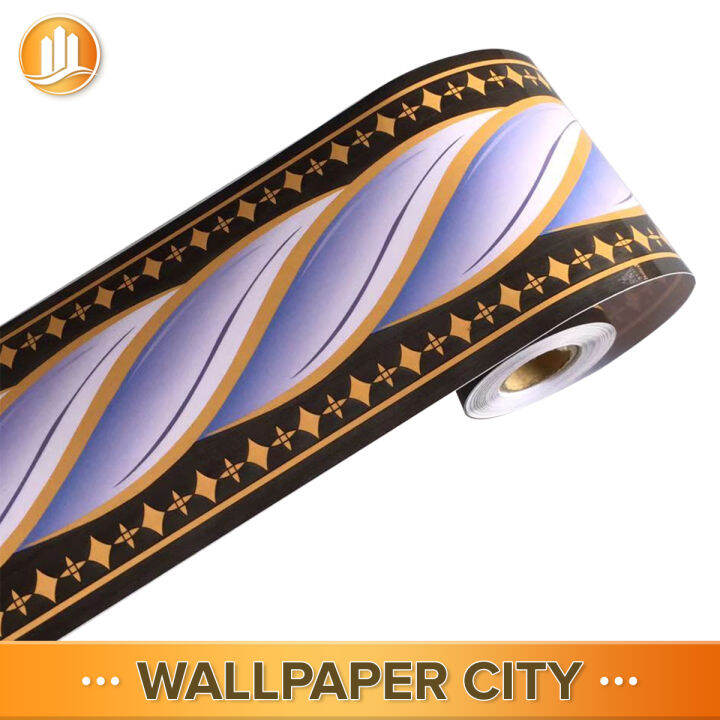 3D 10 meters Border Wallpaper European Style Waist Line Wall Sticker ...