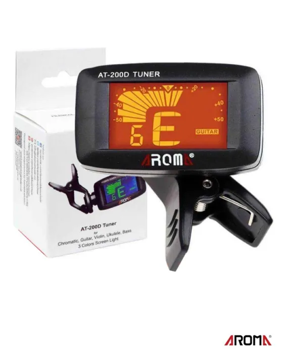AROMA AT200D Bass Guitar Tuner + Free Battery Lazada.co.th