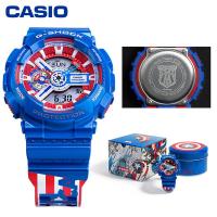 CASIO G-SHOCK Avengers Marvel รุ่นที่จำกัดนาฬิกากัปตันอเมริกา GA-110CAPTAIN-2