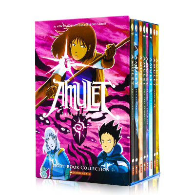 Amulet series Mubu stone 1-8 set English original comic novel full color picture book amulet stone keeper magic stone first appearance Chapter Book Japanese American illustrator kazu kibuishi