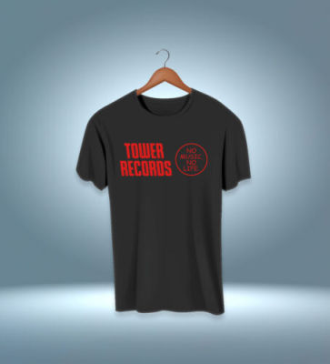 New Tower Records No Music No Life Tshirt S5Xl