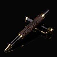 【YF】 NEW DIKAWEN 891 BROWN GOLDEN PEN ROLLER BALL DRAGON CLIP CULTURE FLOWER flower CHOICE GIFT BUSINESS