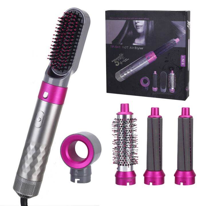 Electric Hair Brushes Leafless Blow Dryer Hot Air Styler 5 in 1 Hair ...