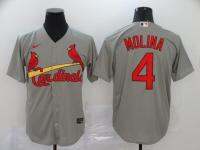 high-quality T-shirt alliance number Cardinals4 Molina st Louis cardinals Majestic embroidery baseball uniform