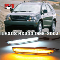 BuyV 2-In-1 LED ไฟวิ่งกลางวันไฟเลี้ยวสำหรับ Lexus RX300 1998-2003