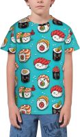 Sushi and Sashimi T- Shirt Short Novelty for Boys and Girl