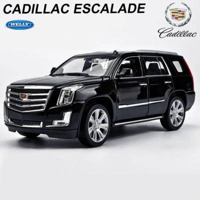 ใหม่ Welly 1:36 Cadillac Escalade SUV ล้อแม็กรถยนต์รุ่น D Iecasts โลหะของเล่นยานพาหนะดึงกลับรถรุ่นจำลองคอลเลกชันของขวัญเด็ก