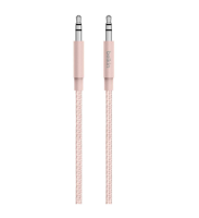 AUX CABLE (สายออดิโอ) BELKIN BRAIDED 1.2 METER [AV10164BT04-C00] (ROSE GOLD)