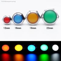 ✣ஐ 12mm 16mm 19mm 22mm LED Metal Indicator Light Signal Lamp With Wire 6V 12V 24V 220V Red Yellow Blue Green White Bicolor tricolor