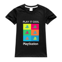 Play Station ผ้าฝ้ายเด็กสาวเกาหลีฤดูร้อนเกาหลี Tee เสื้อแขนสั้นชายหญิงแขนกุดผ้าฝ้าย Top Teenager