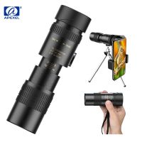 APEXEL 10-30x40 Zoom Monocular High Power Dual Focus Compact Monoculars for Hiking Hunting Camping Bak4 Prism With Phone Adapter