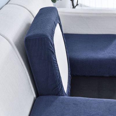 【jw】✶  Capa reversível para sofá e almofada revestimento elástico proteger assento de canto lavável