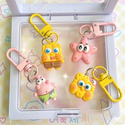 SpongeBob SquarePants Patrick Star Keychain cute cartoon bag pendant girl backpack accessories