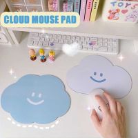 ♧ Kawaii Mouse Pad Small Girl Ins Girl Table Mat Creative Soft Cushion Japanese Computer Keyboard Mat Cloud Silicone Stickers Pad