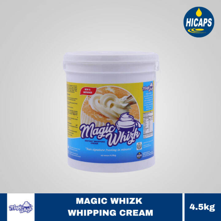 Hicaps Magic Whizk Instant Whipping Cream 4.5kg Super Tub January 14