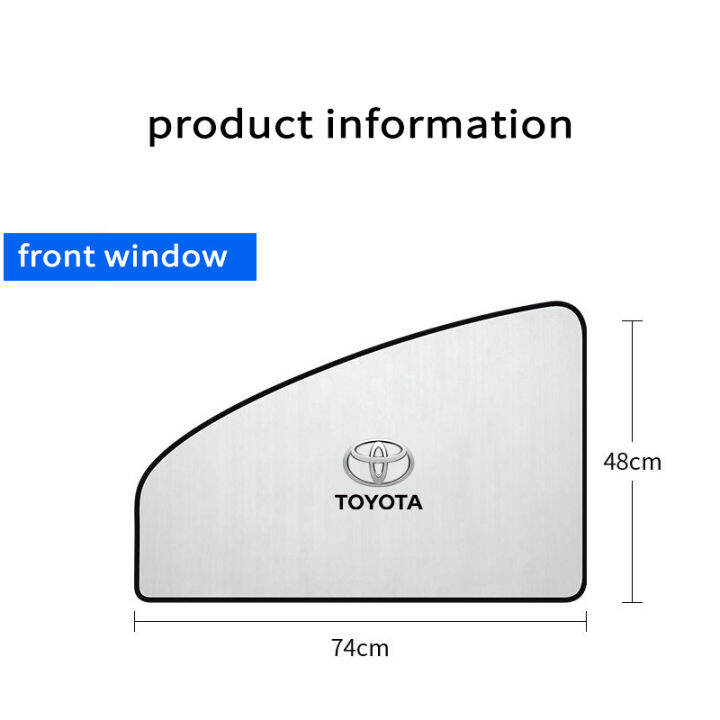 konnwei-ม่านบังแดดแม่เหล็ก-แบบสากล-สําหรับรถยนต์-toyota-hillux-yaris-ativ-corolla-cross-fortuner-camry-veloz-bz4x-corolla-altis-chr-avanza