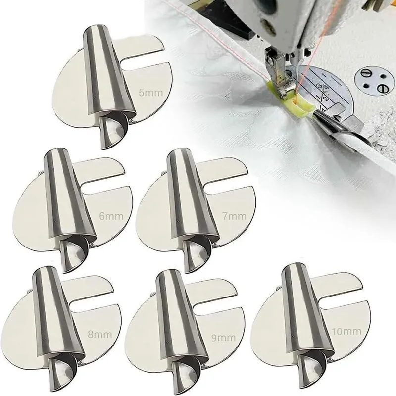 Universal Sewing Rolled Hemmer Foot Set, Wide Rolled Hem Pressure Foot, Sewing Machine Presser Foot Hemmer Foot, 3-8mm HomeCurved Scroll Hemmer Foot