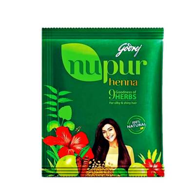 เฮนน่า Nupur Mehndi Henna powder ย้อมผมปิดผมหงอก เฮนน่า 100กรัม (1ซอง )