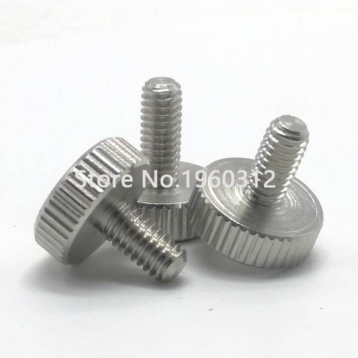 yp-304สแตนเลสหัวแบนหัวจับนิ้วหัวแม่มือสกรู-gb835-knurled-หัวใหญ่รอบปรับสายฟ้าโฆษณาเล็บ-m3-m4-m5-m6