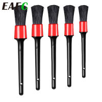 5PCS Car Detailing Brushes Cleaning Brush Set for Cleaning Wheels Tire Interior Exterior Leather Air Vents Car Cleaning Kit Tool