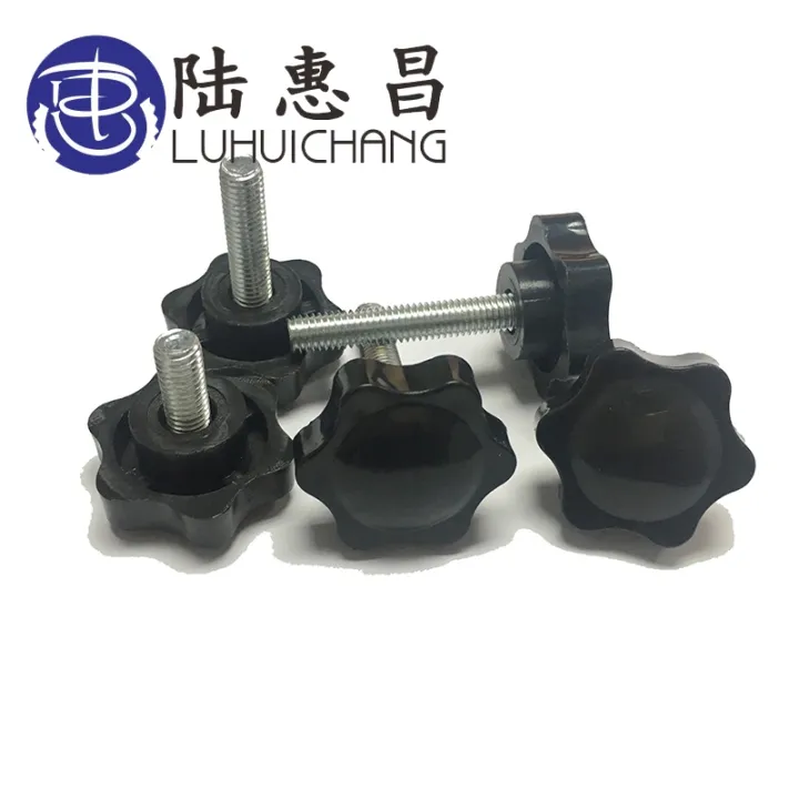 luchang-m8-x-60-mm-38-benang-pengganti-bintang-hand-knob-pengetatan-sekrup-perak-nada-diameter-kepala-38-mm