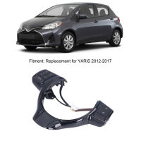 สวิตช์พวงมาลัยพวงมาลัยปุ่มมัลติฟังก์ชั่นสำหรับ YARiS 2012-2017สำหรับการดัดแปลงรถ