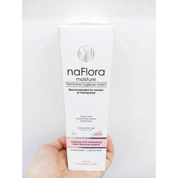 150ml naFlora MOISTURE feminine hygiene wash for women of menopause