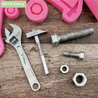 Household Screws Hammer Wrench Mold Silicone Fondant Chocolate Candy DIY Baking Cake Decoration Tool Houseware Resin Art Moulds Bread Cake  Cookie Acc