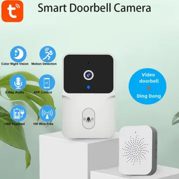 MOES Tuya Smart WiFi Video Doorbell Camera 2-way Audio Intercom Outdoor  Wireless Door Bell Night Vision
