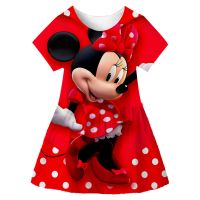 Girls Mickey Minnie Dress Cartoon Mouse Princess Dress Kids Costume 3D Mickey Fancy 1-10Year Birthday Party Dress Child Clothes  by Hs2023