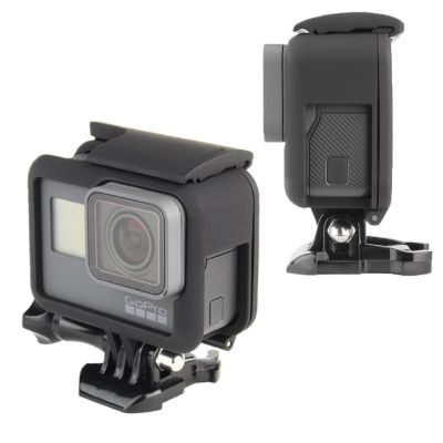 ไปโปรฮีโร่7 5กรอบกรณีด่วนที่วางจำหน่ายหัวเข็มขัดเมาเกราะป้องกันสำหรับ Gopro ฮีโร่5 6 7สีดำการกระทำกล้อง Accesse