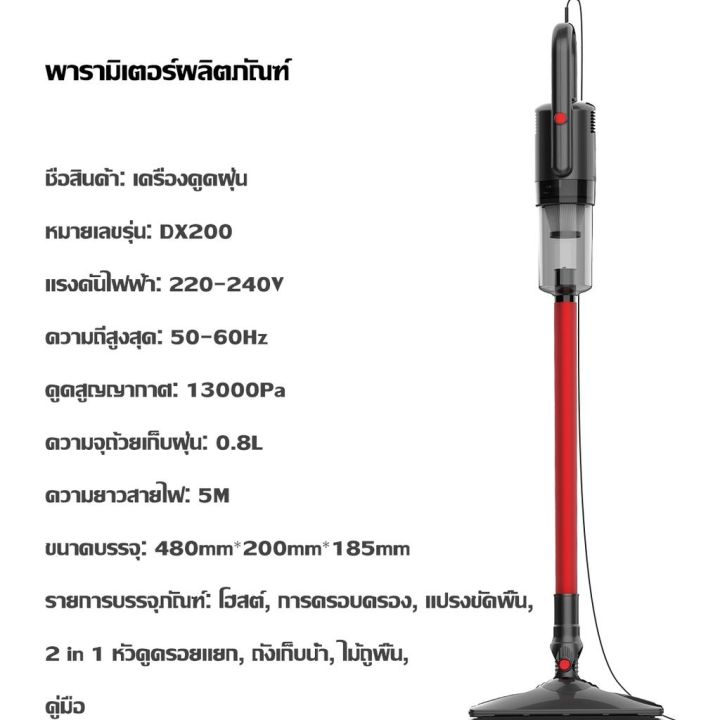 airbot-เครื่องดูดฝุ่น-เครื่องดูดฝุ่นมือถือ-vacuum-cleaner-ดูดฝุ่น-ถูพื้นส-2-in-1-เครื่องดูดฝุ่น-13000pa-ที่ดูดฝุ่น-ถังเก็บน้ำ-150ml-เครื่องดูดฝุ่นแบบเปียกและแห้ง-dx200