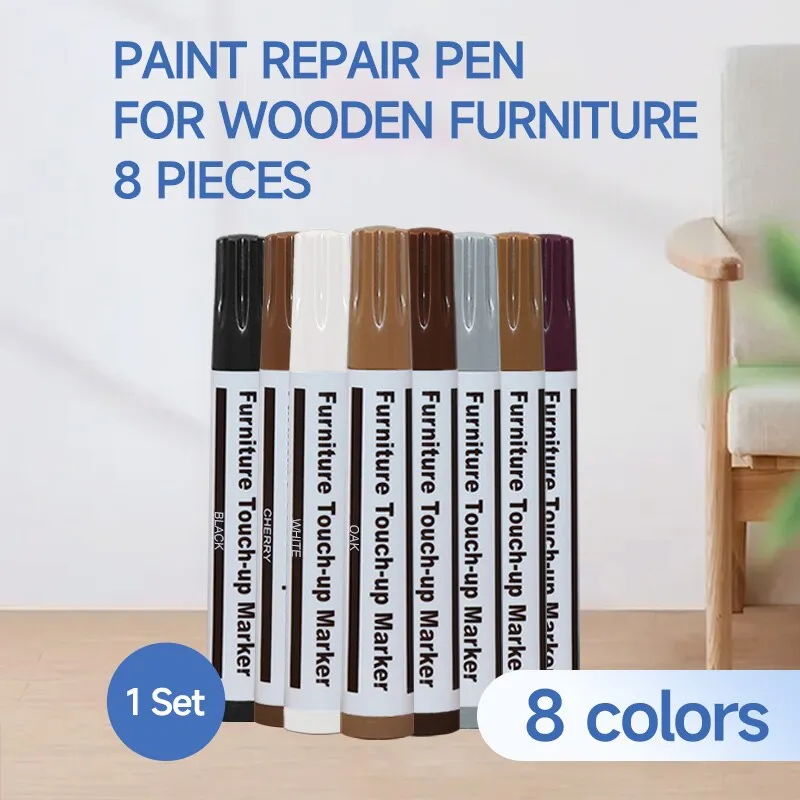 Wooden Furniture Repair Pen Touch Up Markers and Filler Sticks Wood Scratch  Restoration Kit Patch Paint Pen Wood Composite Repair