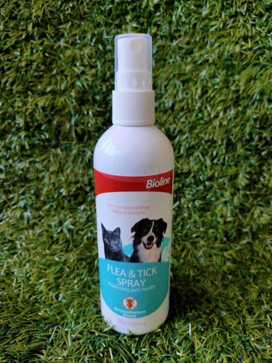 BIOLINE FLEA & TICK SPRAY 175ml Lazada