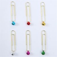 【jw】✜  4pcs Metal Paperclip Decoration Diy Message Memo Paper Clip Office Binding Supplies Stationery