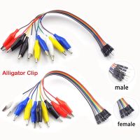 20cm 30cm 10pin Double-end Alligator Clips jump Wire Male Female Crocodile Clip Test Lead Jumper Wire Line Cable DIY Connection Electrical Circuitry P