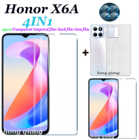 (4IN1) Honor X6A Honor X7A Honor X8A Honor X6 Honor X8ด้วย2นิรภัยโปร่งใสหน้าจอฟิล์มแก้ว + ฟิล์มด้านหลัง + ฟิล์มเลนส์