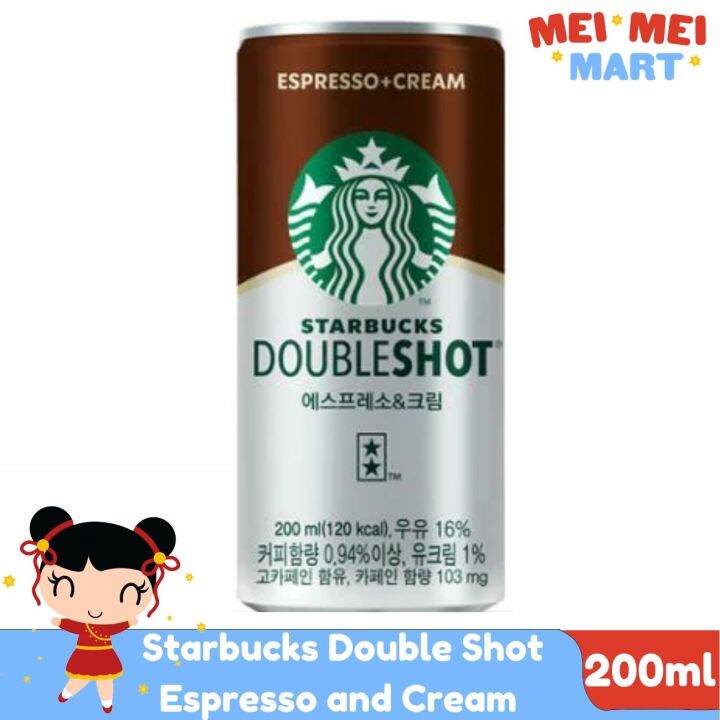Starbucks Double Shot Espresso and Cream 200mL Lazada PH