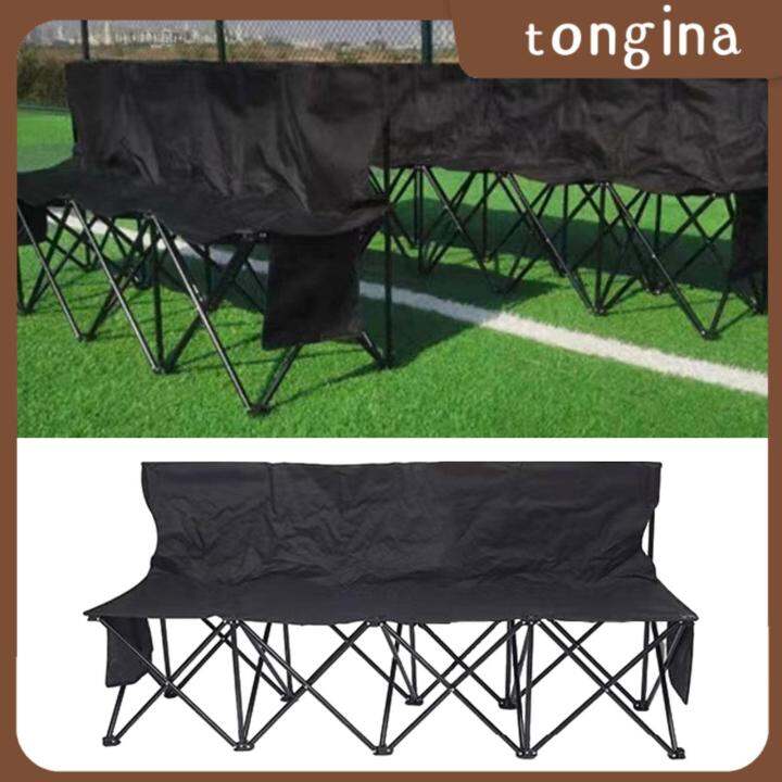 tongina Folding Bench Chair Lightweight for Adults with Back Support