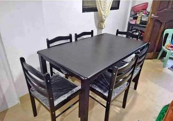 DINING SET 6 SEATER MALAYSIAN WOOD | Lazada PH