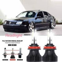 หลอดไฟหน้ารถยนต์ LED LAI 40w 6000k สีขาว สําหรับ VW JETTA 2.0-2.2T 2017-2023 2PCS