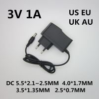 ♟☂❄ DC 3V 1A 1000mA Adapter Power Suppy Charger AC 100-240V Converter Adaptor EU US UK Plug 5.5x2.5MM 4.0x1.7MM 3.5x1.35MM 2.5x0.7MM