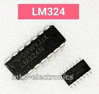 LM324N , LM324 , KA324 , KIA324 ,  Texas Instruments Operational Amplifiers - Op Amps Quad 5PCS 5ตัว